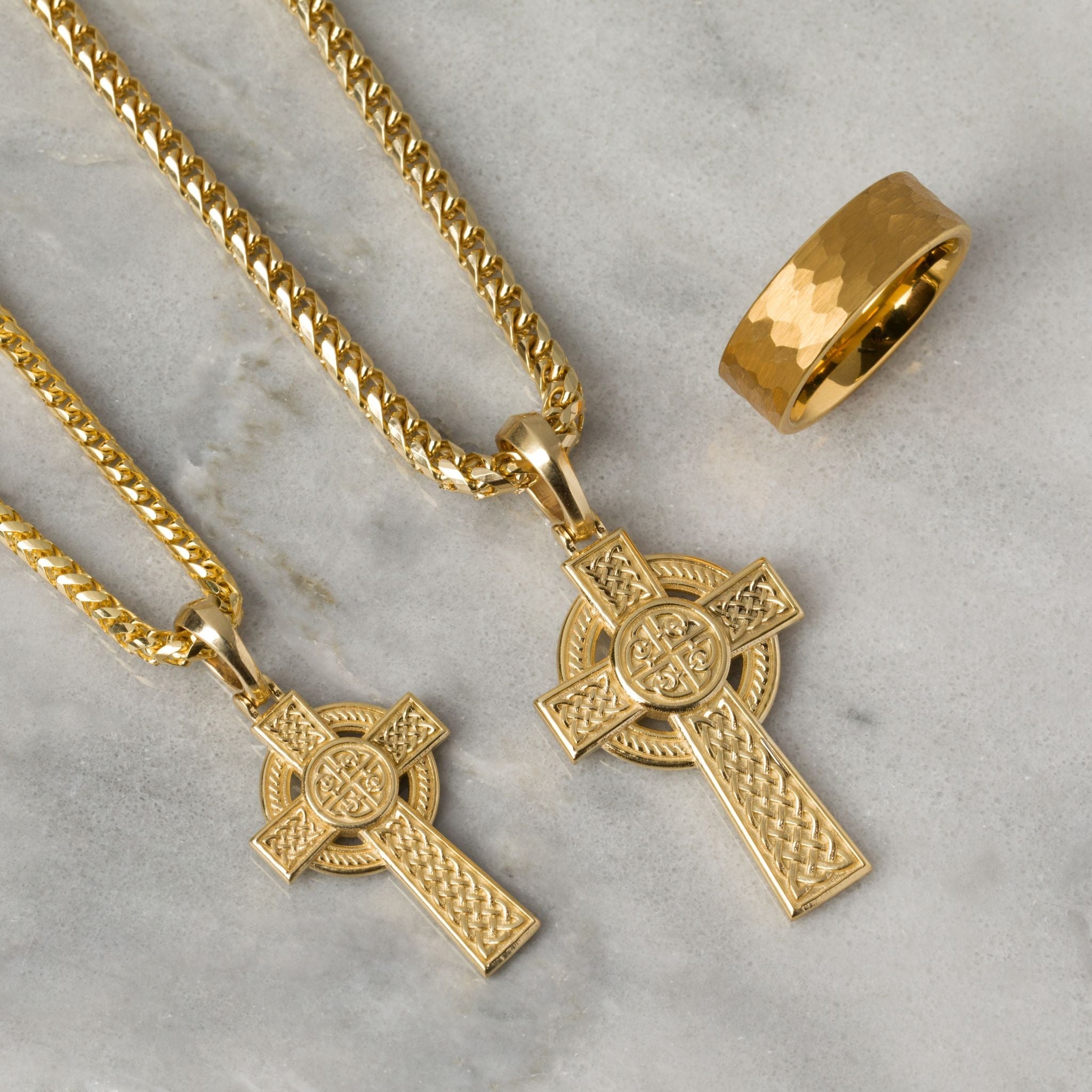 Gold discount celtic pendant