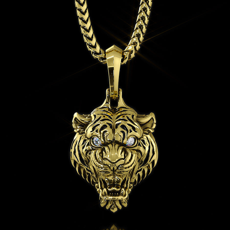 Diamond tiger pendant Clearance