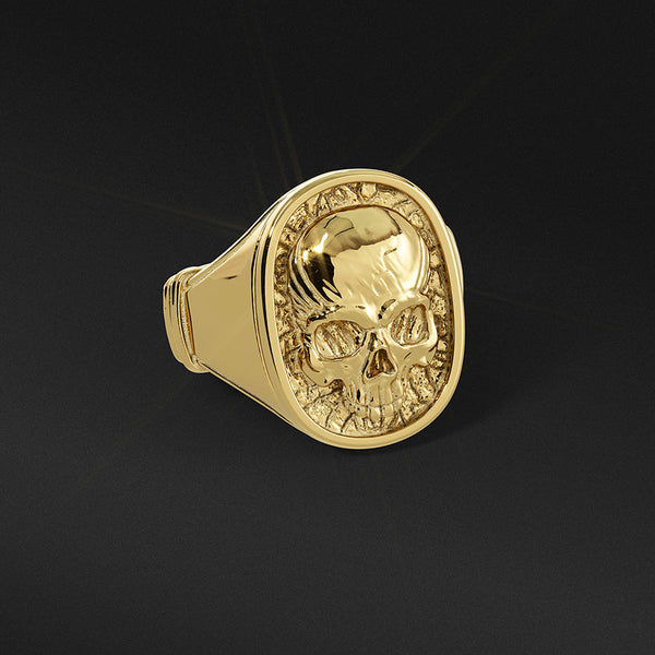 Skull, Gold Ring, Handcrafted by Proclamation Jewelry