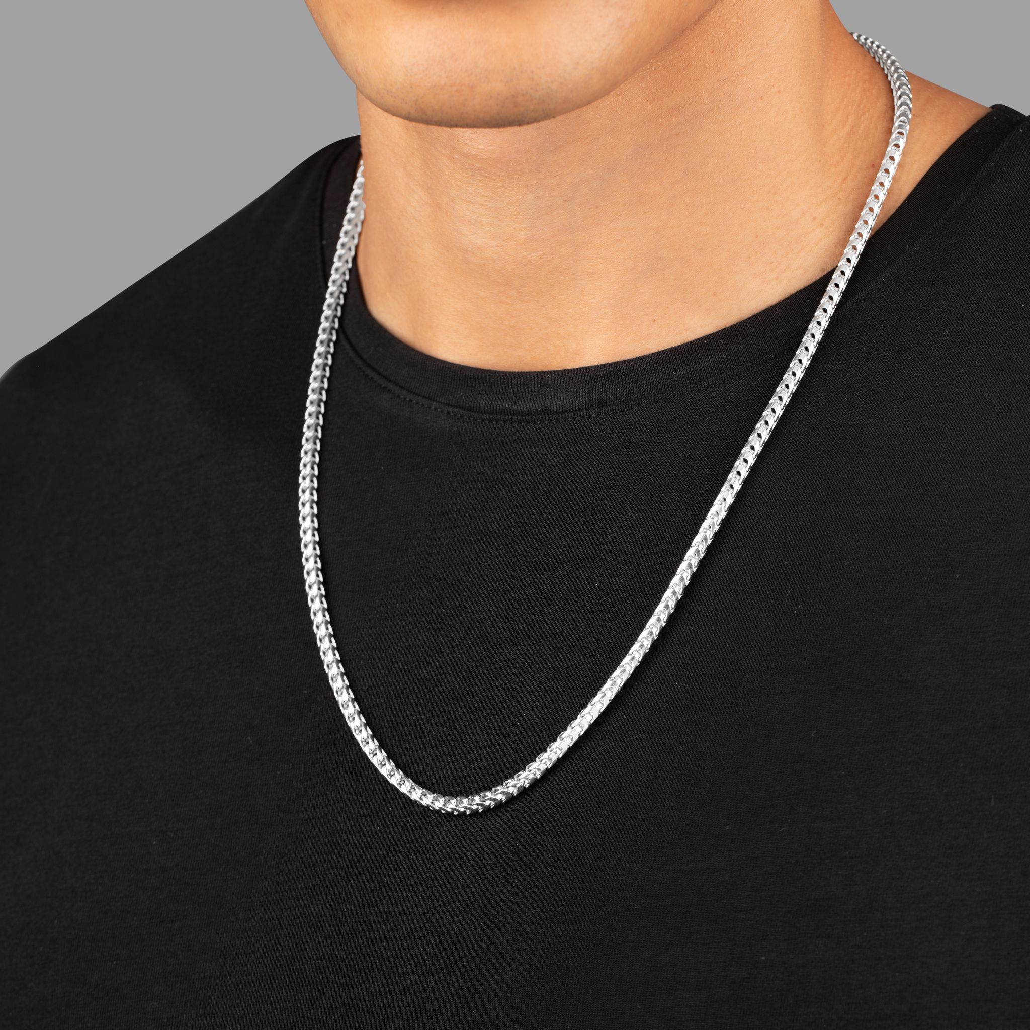 4mm Silver Franco Chain Silver Chain for Men Proclamation Jewelry