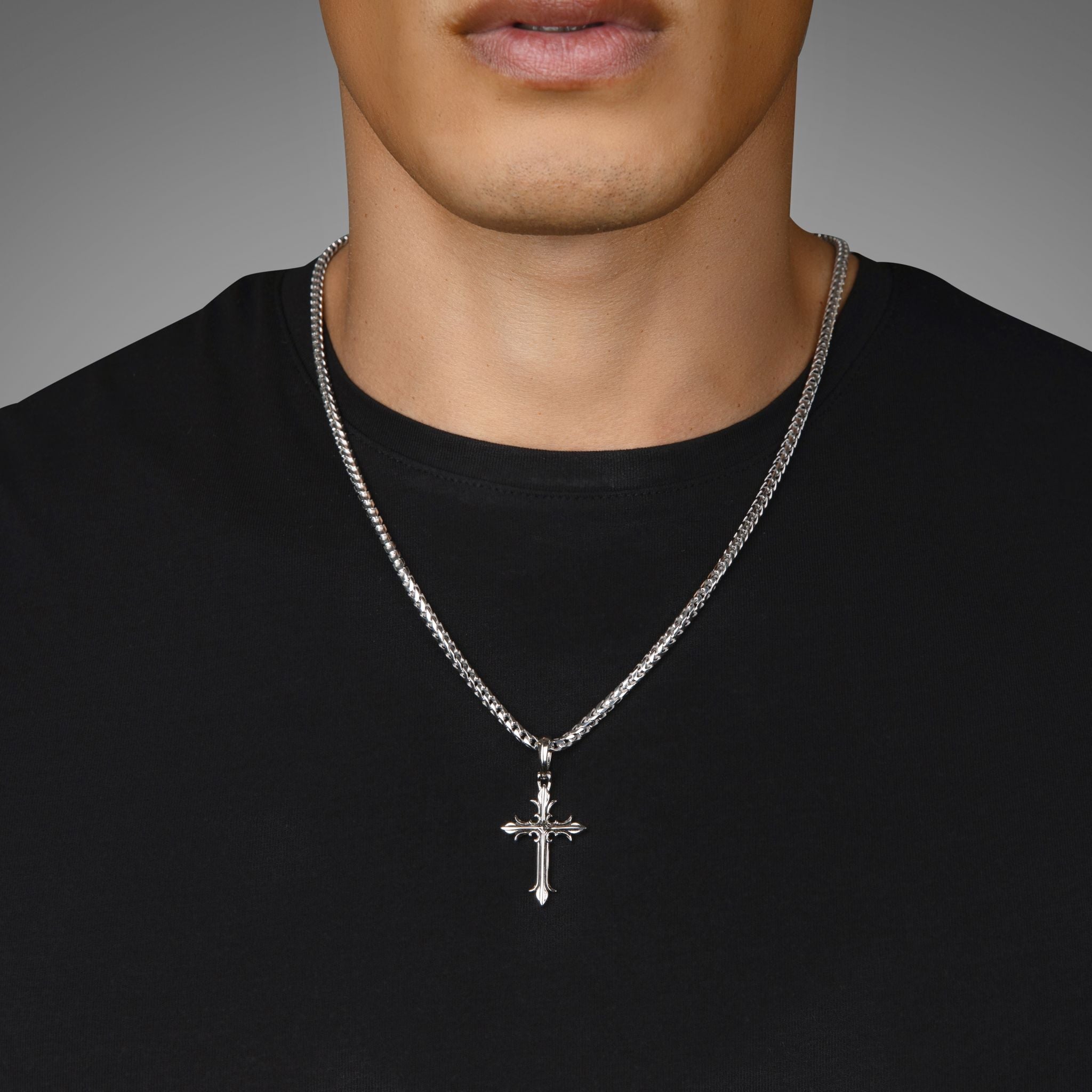 Faith, Silver Cross Pendant - Main Image