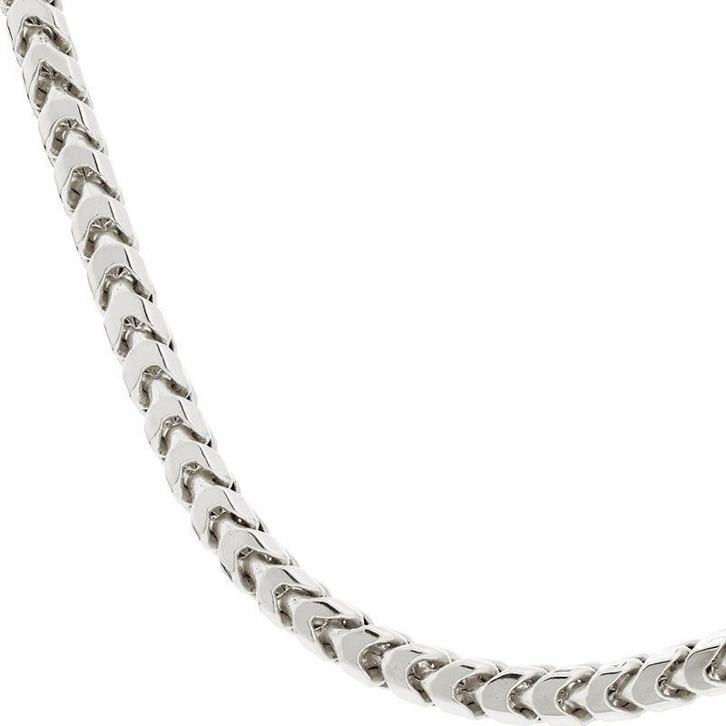 Mens silver clearance franco chain