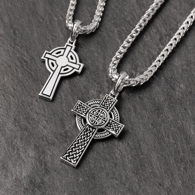 Celtic, Silver Cross Pendant - Main Image